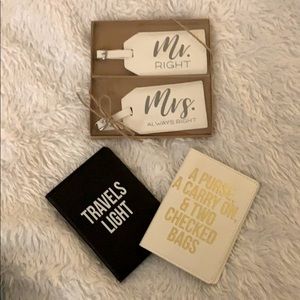 ⭐️🍾Newlywed Luggage Tags 💫 New! Never used!